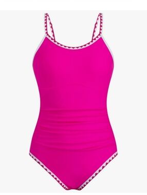 NWT Girls Pink One Piece Swimsuit - 8Y